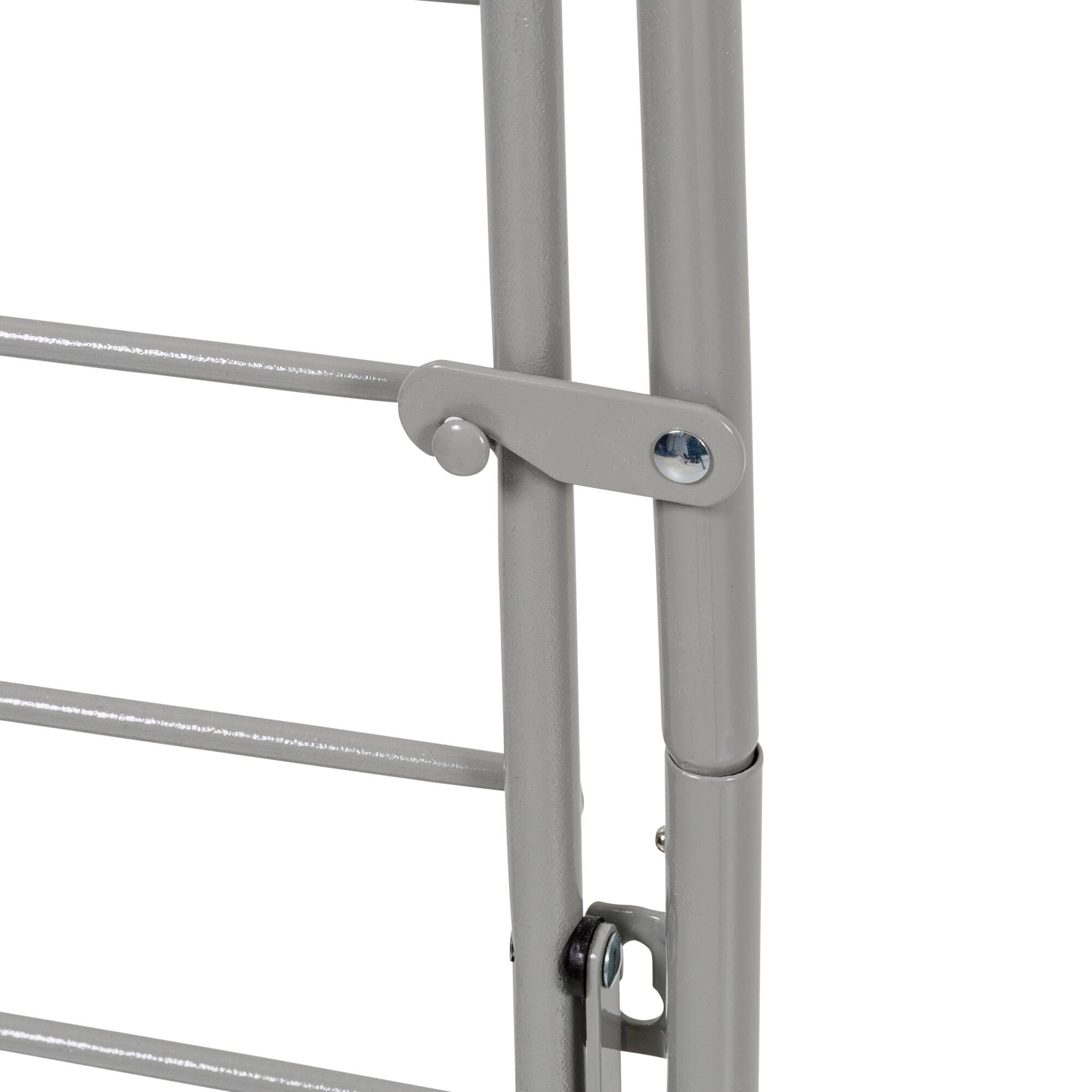 Honey Can Do Gray Collapsible Wall-Mounted Clothes Drying Rack